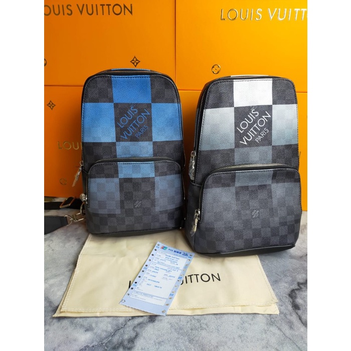 TAS SELEMPANG PRIA LV BRANDED MIRROR ORIGINAL TSP-090