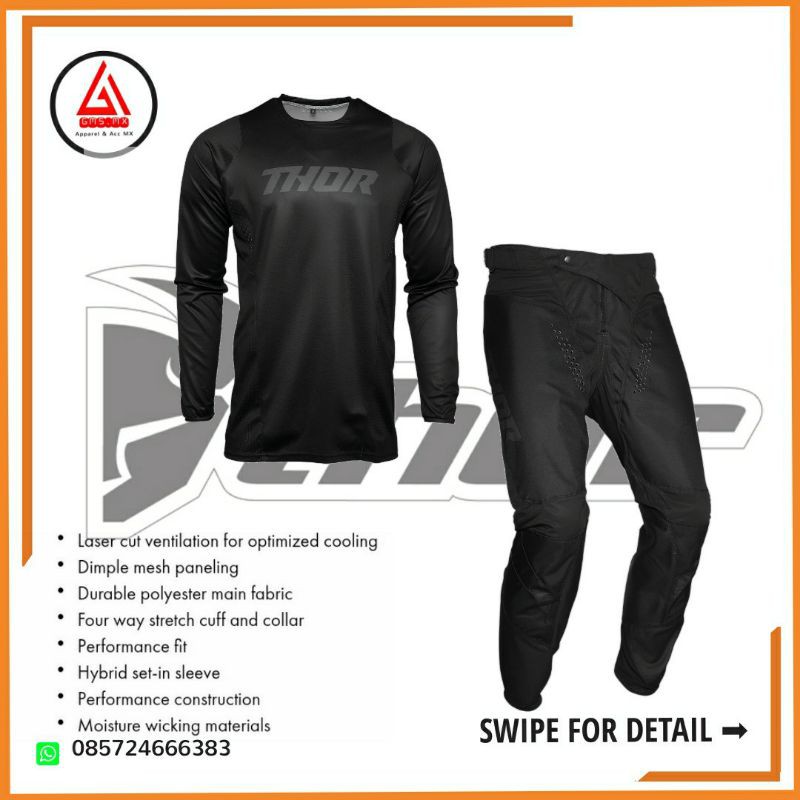 JERSEY SET THOR PULSE RACER ORIGINAL, JERSEY CROSS THOR, JERSET THOR