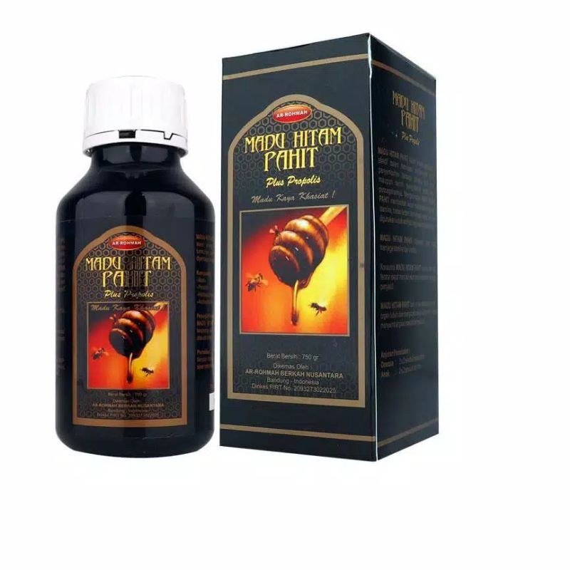 

Madu Hitam Pahit Ar-Rohmah | Madu Item Pait Arohmah 750gr Plus Propolis