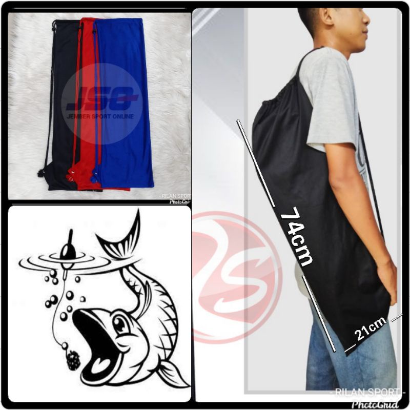 Tas pancing fishing bag string bag mancing mania mantap