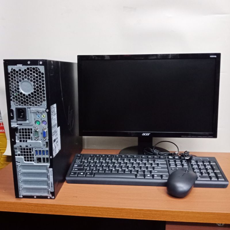 Paket KOMPUTER CPU PC Hp 6300/8300 DESTOP BUIL UP/ Core i5-3470 3.20ghz/ram 4gb hdd/500gb MONITOR 19&quot;INCH+ keyboard mouse +WINS 10 SIAP PAKEI