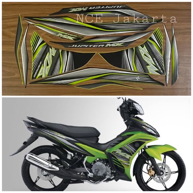 STIKER STRIPING NEW JUPITER MX 2012 HIJAU