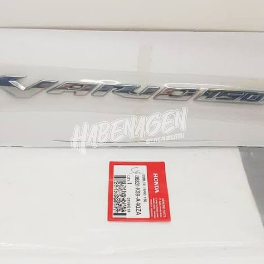 emblem stiker 3D timbul vario 150 vario150 HARGA SATUAN ori original orisinil AHM HGP