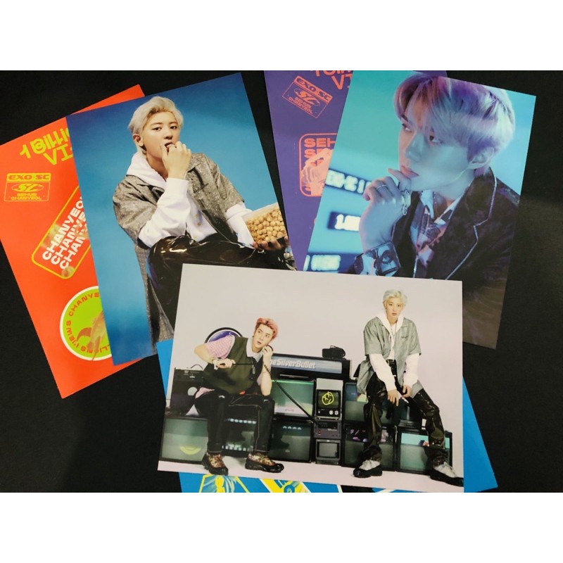 Postcard + Sticker EXO SC Sehun Chanyeol