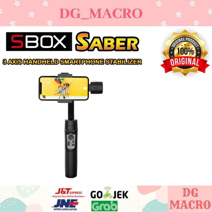 SBOX SABER GIMBAL STABILIZER - 3 Axis Smartphone - Garansi Resmi