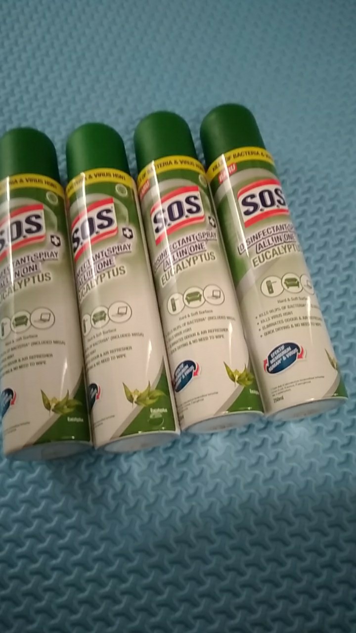 Sos Disinfectant Spray All In One Eucalyptus 250ml