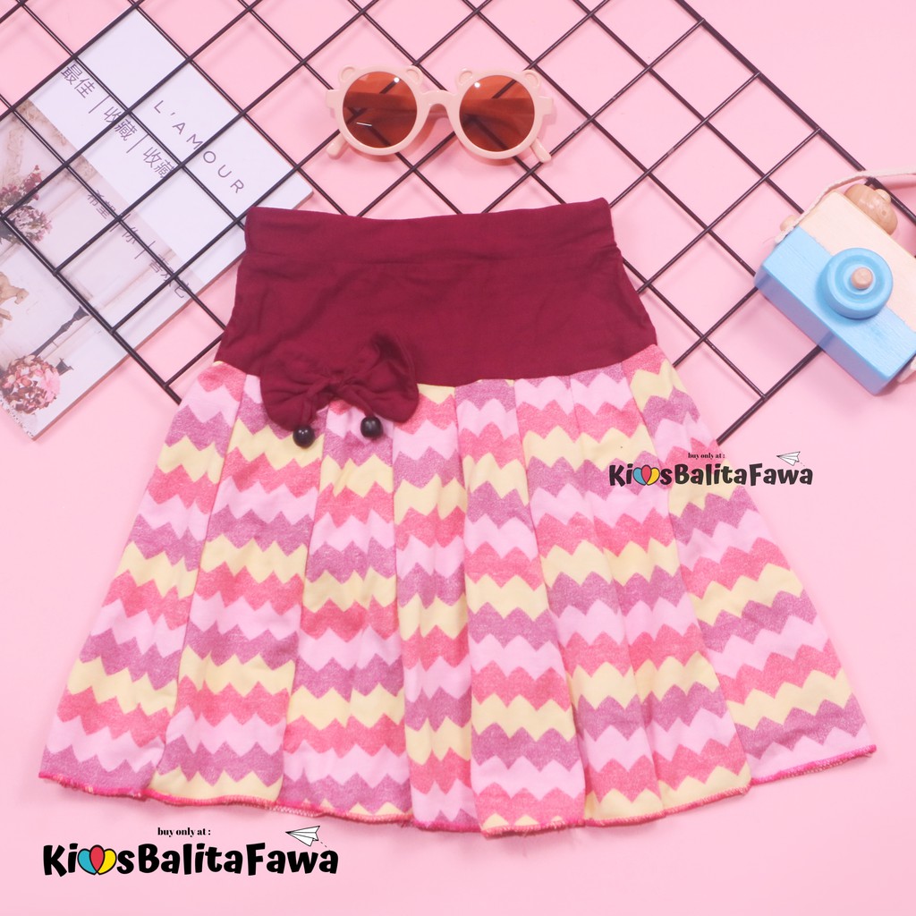 Rok Cassie uk 1-2 Tahun / Rok Anak Perempuan Murah Skirt Pendek Polos Grosir Pakaian Fashion Import