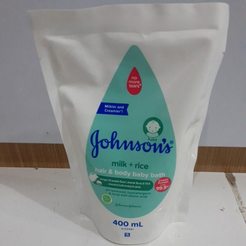 Johnsons Milk+Rice Hair &amp;Body Baby Bath