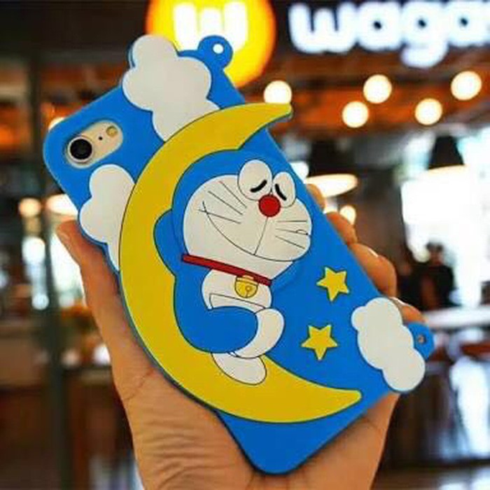 Softcase case boneka 3D doraemon cute bulan VIVO V7 V9 MURAH