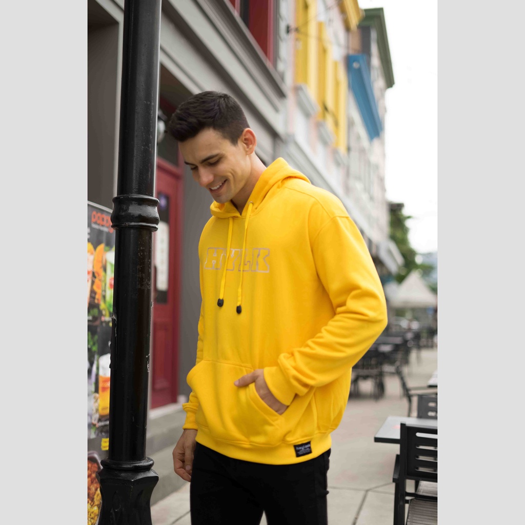 (BISA COD) HEYLOOK Jaket Hoodie Jumper Hylk Unisex Outerwear Terbaru Heylook Yellow