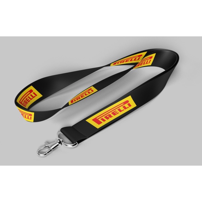 

Lanyard Pirelli F1 Satuan Custom Dua Sisi Gantungan Kunci