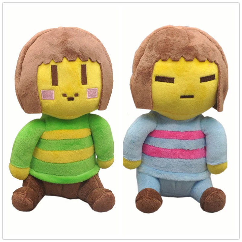 Boneka Lucu 25 CM 2 estilos Undertale muñeco de peluche Chara Frisk juguetes suaves de peluche