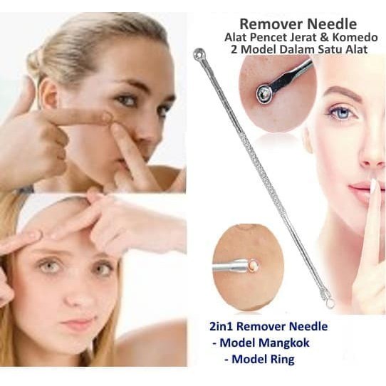 ALAT PENCETAN JERAWAT KOMEDO EXTRACTOR PIMPLE BLACKHEAD ACNE POPPER / TUSUKAN JERAWAT