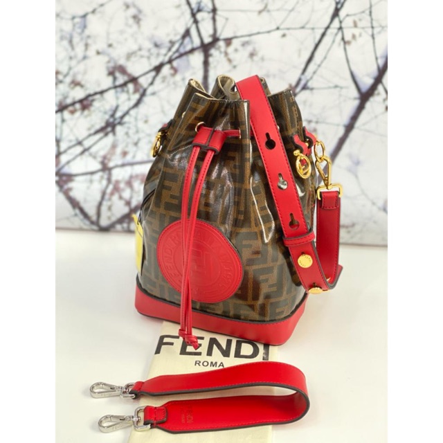 Fendi mon tresor pvc ff monogram & swift original leather