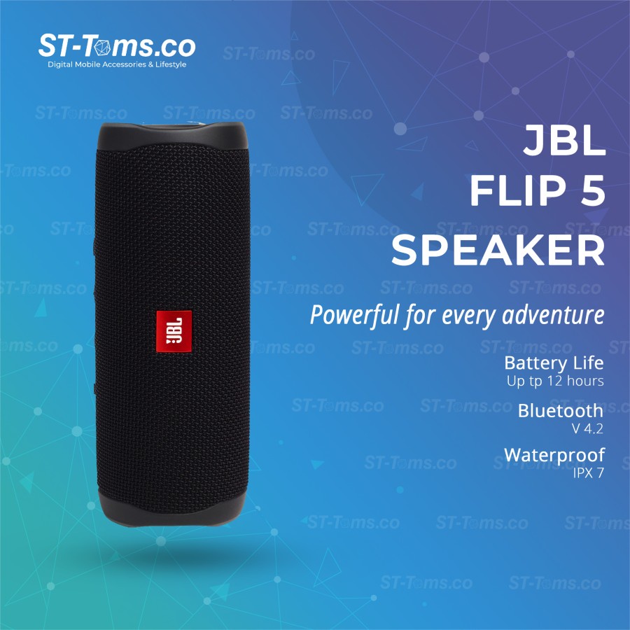JBL Flip 5 Bluetooth Speaker - Black