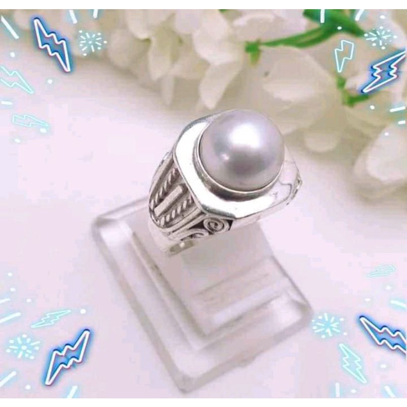 cincin cowok cincin priao cincin perak mutiara laut cincin perak cowok mutiara laut