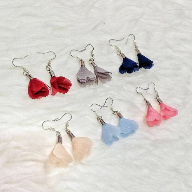 Alia Love Flower Earrings | Anting Hooks Handmade