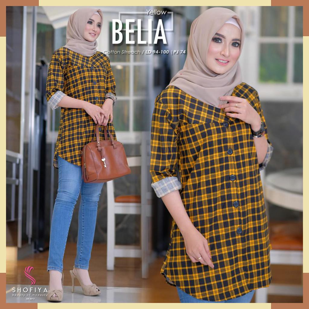 BELLA TUNIC. KEMEJA TUNIK. FASHION WANITA. BY SHOFIYA