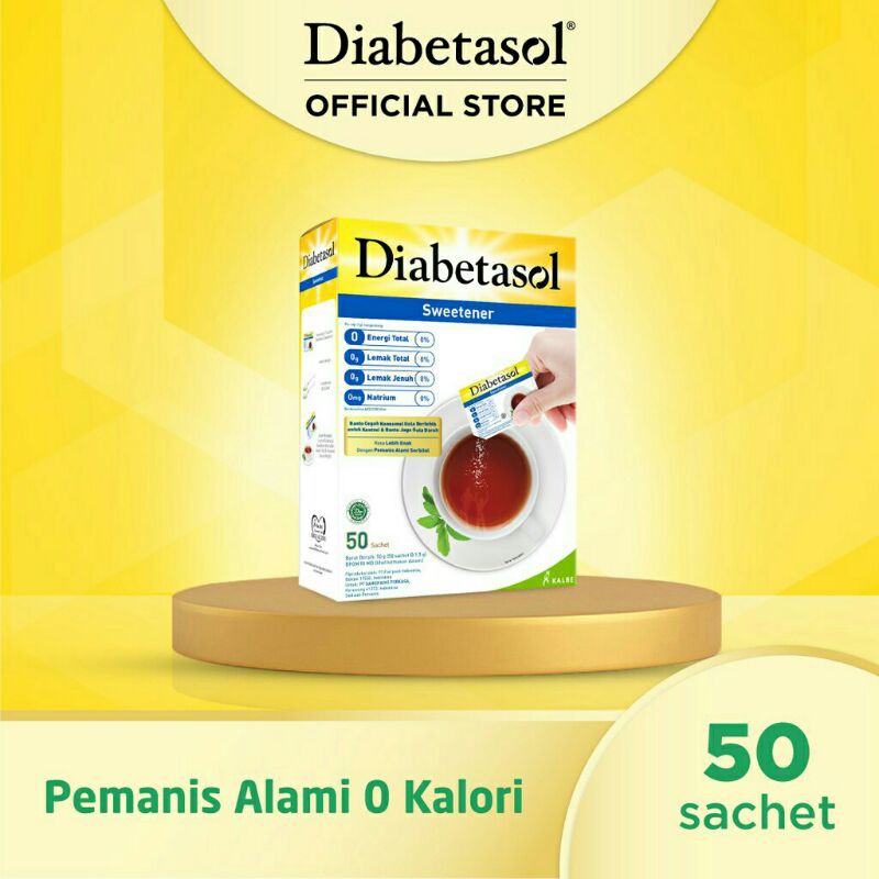 

Diabetasol 50 (sachet)x1.5gr - Sweetener Zero Calorie