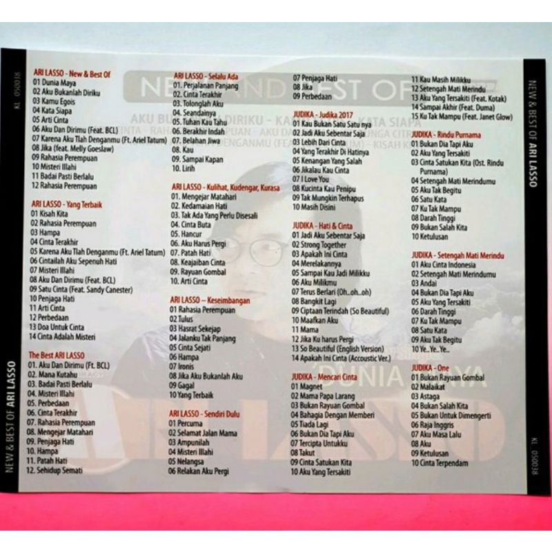 Kaset Dvd Mp3 Ari Lasso Kaset Lagu Laris Shopee Indonesia