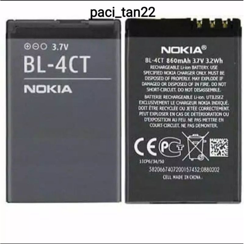 BATRE NOKIA BL 4CT nokia x3-00 ORIGINAL HIGH QUALITY