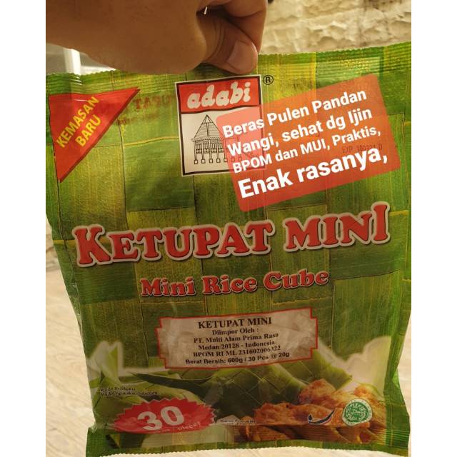 

Ketupat Mini Lontong Adabi isi 30