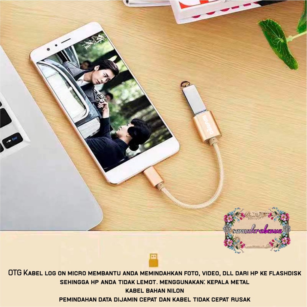 BM074 Kabel otg DIINAMI micro dan tipe c usb fast translit data anti lelet bahan metal usb 3.0 SB SB2564