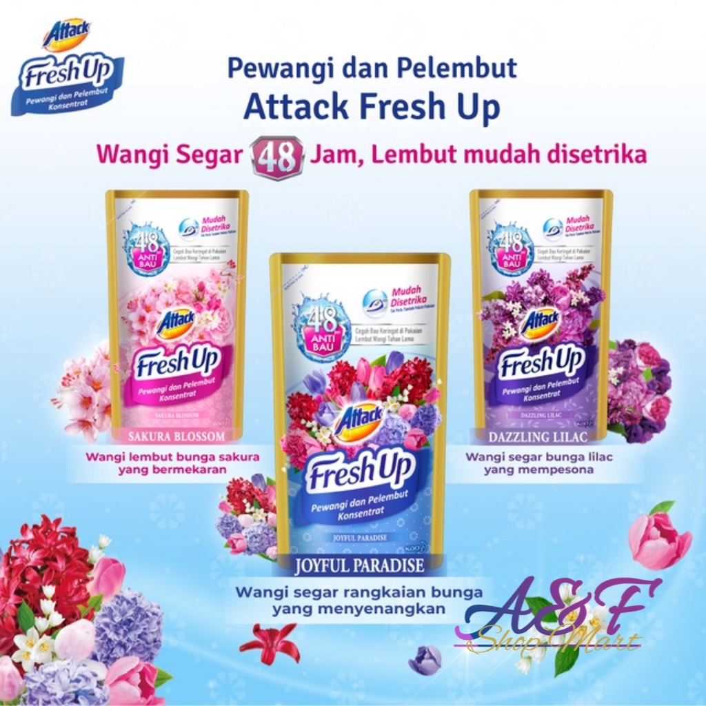 ATTACK FRESH UP 700ml - Dazling Lilac Joyful Paradise