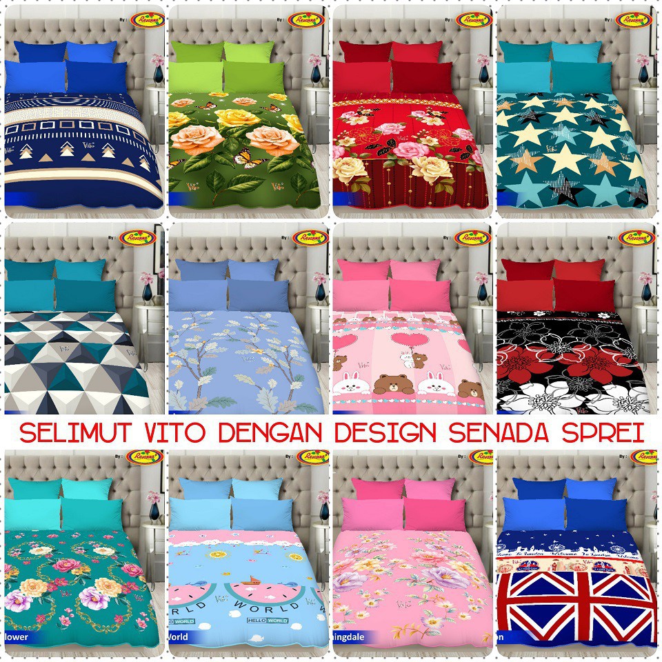 SELIMUT VITO SUTRA ROTARY 160X200/ SELIMUT VITO ROSANA SUTRA ROTARY