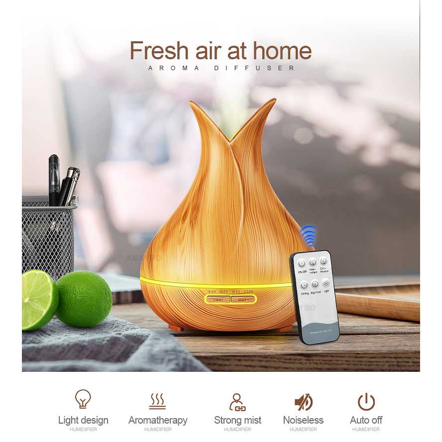 Taffware Air Humidifier Aromatherapy 400ml Remote Control HUMI H113YK