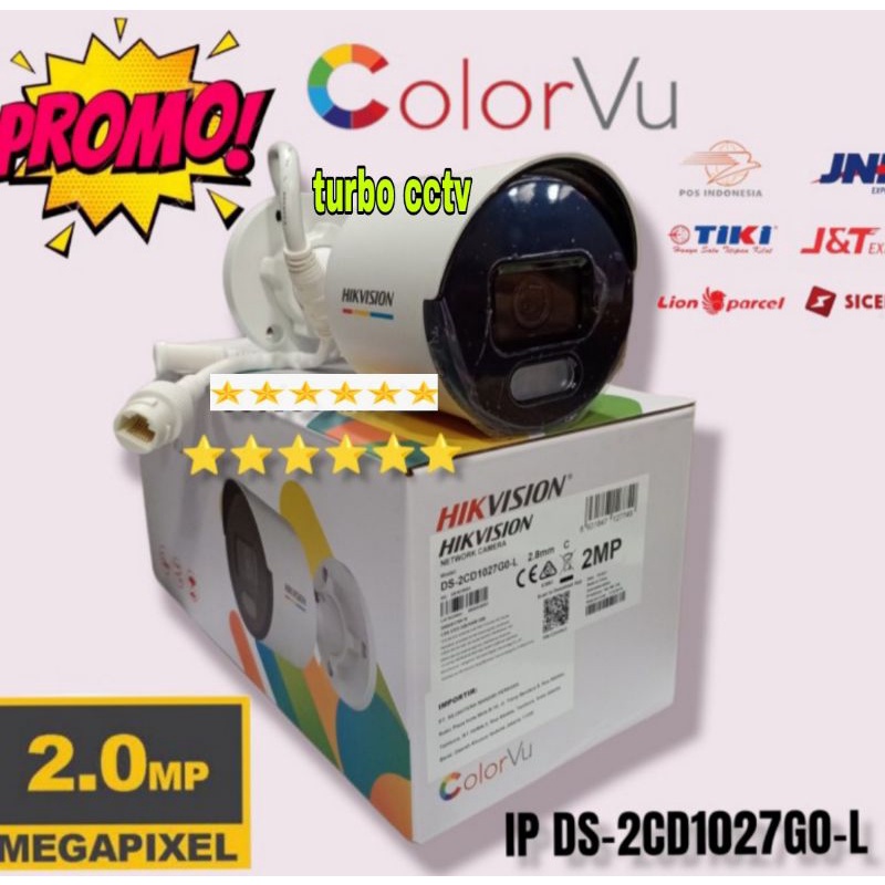 IP CAMERA HIKVISION COLORVU 2MP DS-2CD1027GO-L