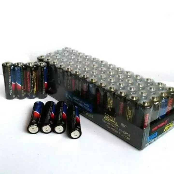 Batu Baterai AA Murah 60 pcs PACK 1.5v Baterry Super Heavy Duty 1.5 v 1,5v