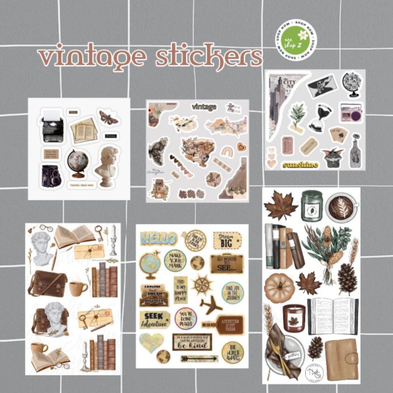 

stiker vintage | stiker aesthetic | Stiker retro