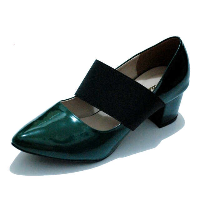 Sepatu Wanita Heels Import G001 GREEN - Sepatu Heels Branded