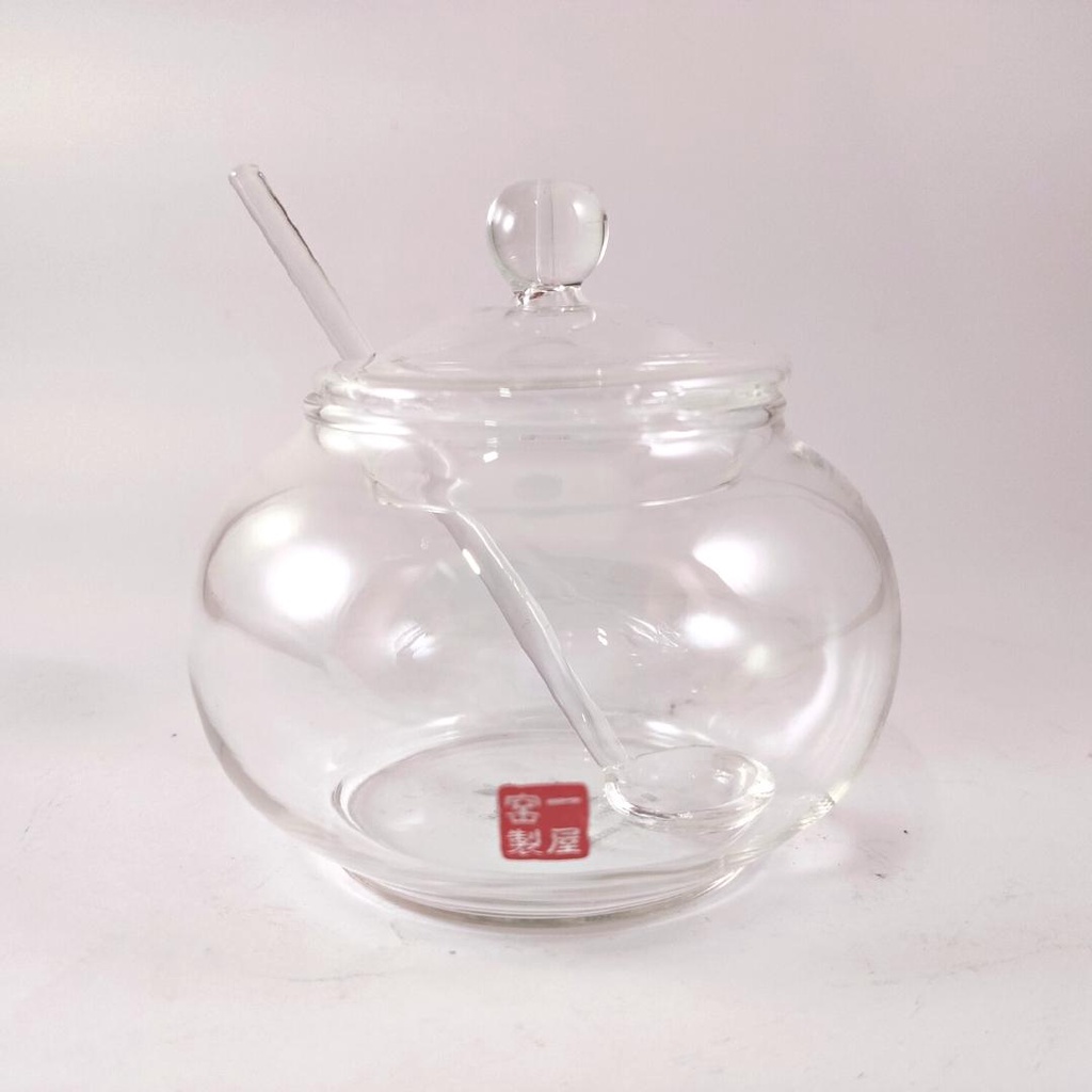 Tempat bumbu (gula, garam, teh dll) toples kaca kecil