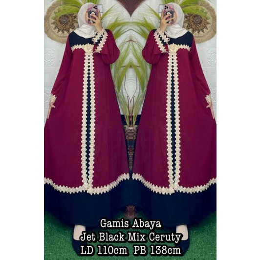 Gamis Abaya Jet Black