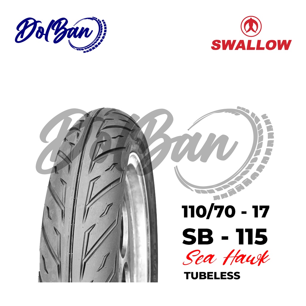 BAN LUAR SWALLOW 110/70-17 RING 17 SB-115 SEAHAWK SWALLOW TUBELESS