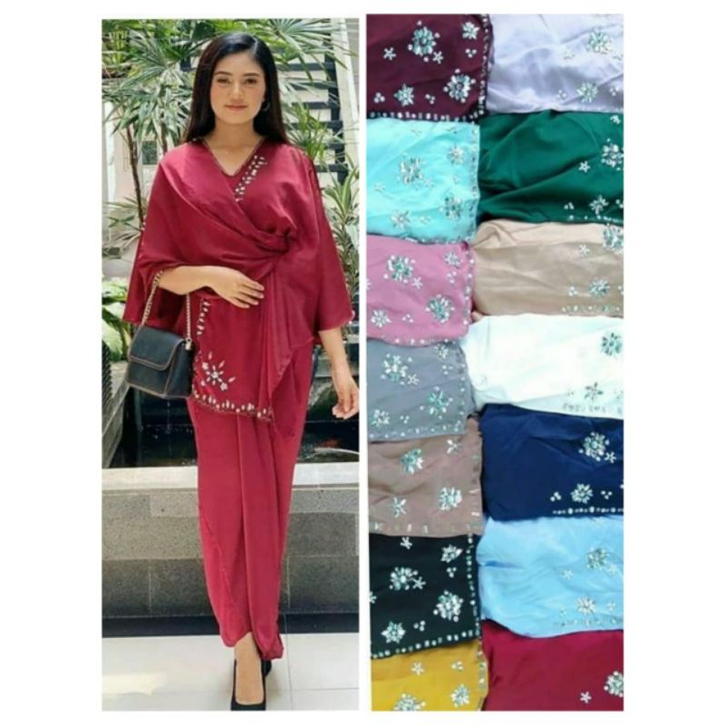 KAFTAN KIMONO(warna)/KAFTAN SATIN MAXMARA/KAFTAN PAYET/KAFTAN WANITA