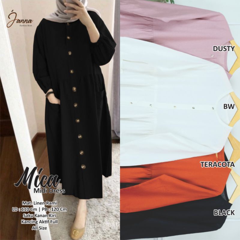 MICA GAMIS MIDI DRES TERBARU