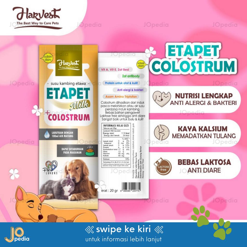 ETAPET COLOSTRUM Susu Kucing Anjing Susu Kambing Etawa Bubuk Bebas Laktosa Kitten Puppy Milk