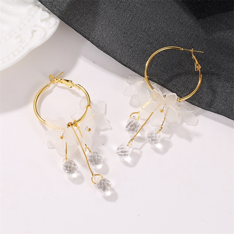 Anting-anting, bunga kristal bergaya Temperamen anting peri liar