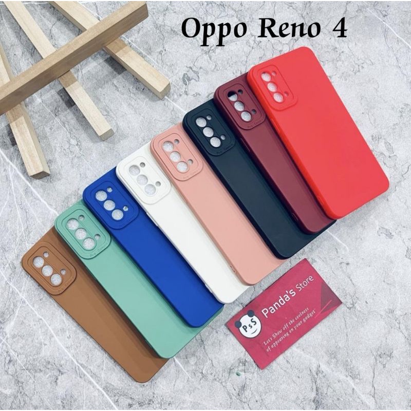 Softcase Pro Camera Oppo Reno 4 Candy Case Full Color 3D Silikon TPU