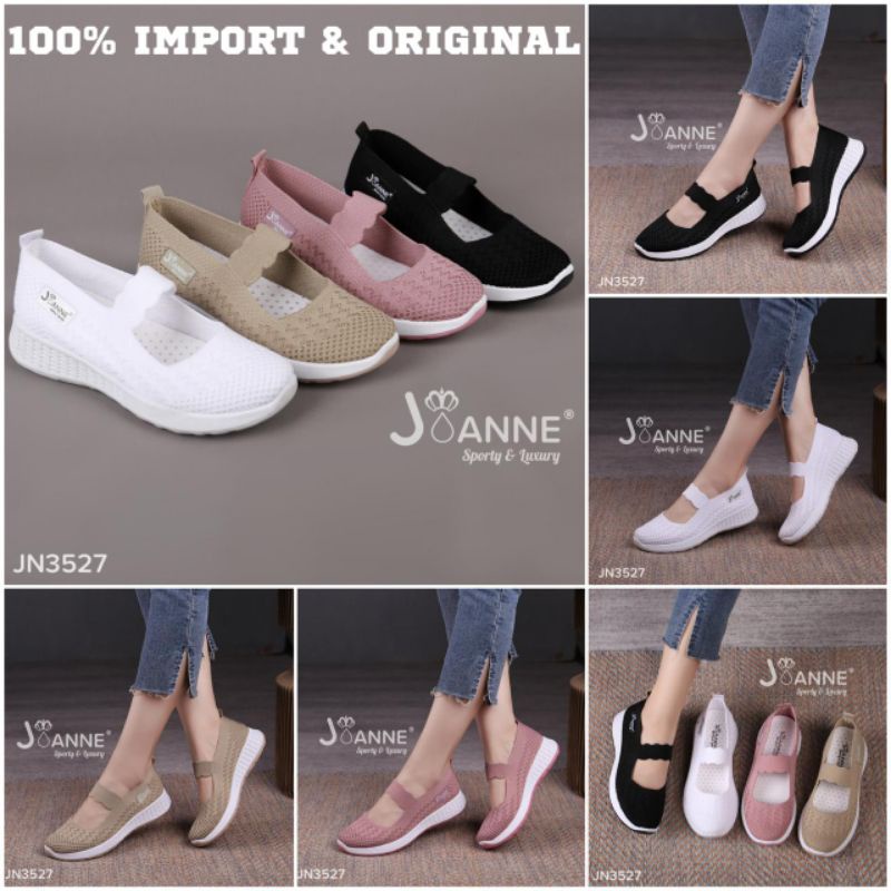 RESTOCK!! [ORIGINAL] JOANNE FlyKnit Flats Shoes Sepatu Wanita #JN3527