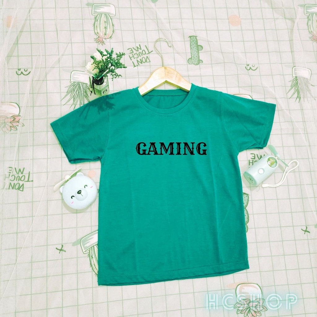 Kaos Anak Laki Laki Baju Anak Perempuan Gaming Usia 2-16 Tahun Unisex Cowok Cewek