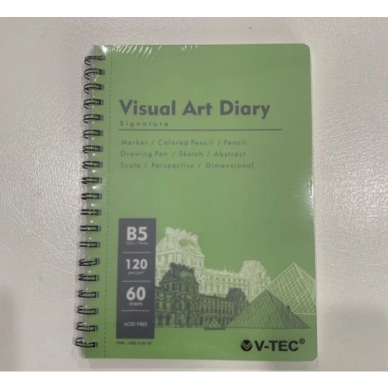 

V-tec Visual art Diary spesial uk B5