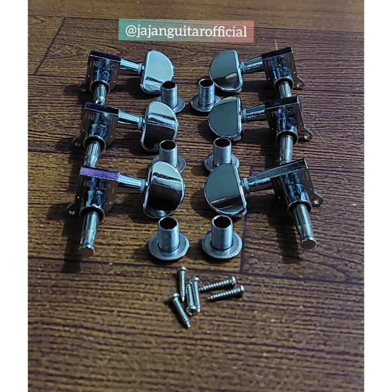 Dryer Gitar Akustik / Gitar Elektrik Grover Diecast Chrome Stainless