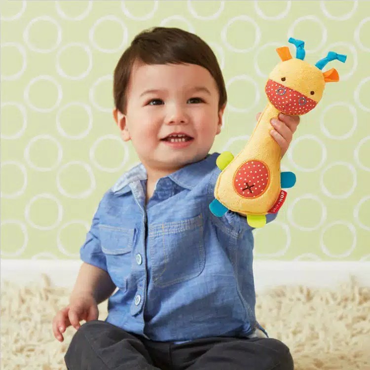 SALE Boneka rattle stick genggam mainan bayi bunyi motif animal