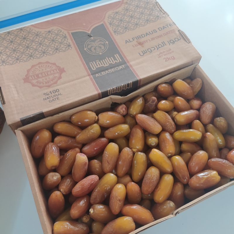 Ruthob Libya 2 kg Kurma Segar Kurma Basah Sajian Buka puasa Menu Sahur Camilan Sehat