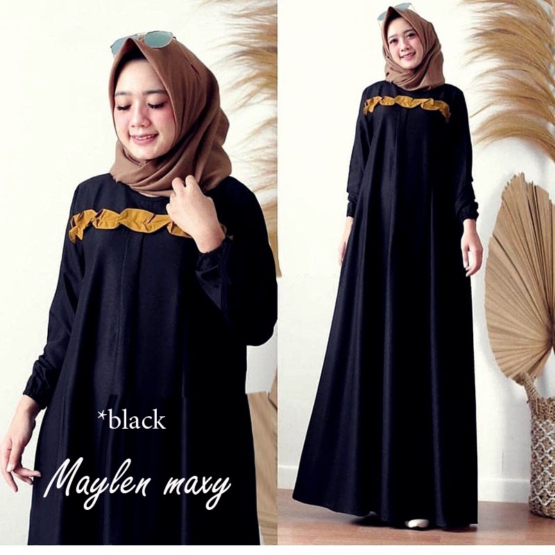 Harga Terbaik / Maylen Maxy Dress / Baju Gamis Wanita