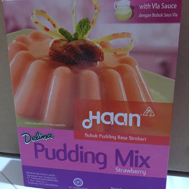 

Puding strawbery merk Haan
